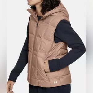 Under Armour Storm Winter Down 600 Vest Light Mocha- Brand New With Tags